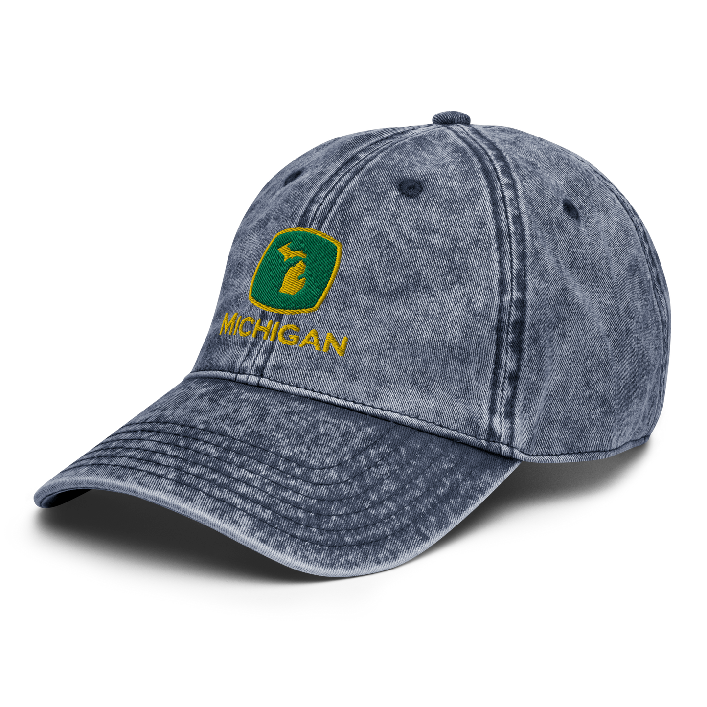 'Michigan' Vintage Baseball Cap (Tractor Parody)