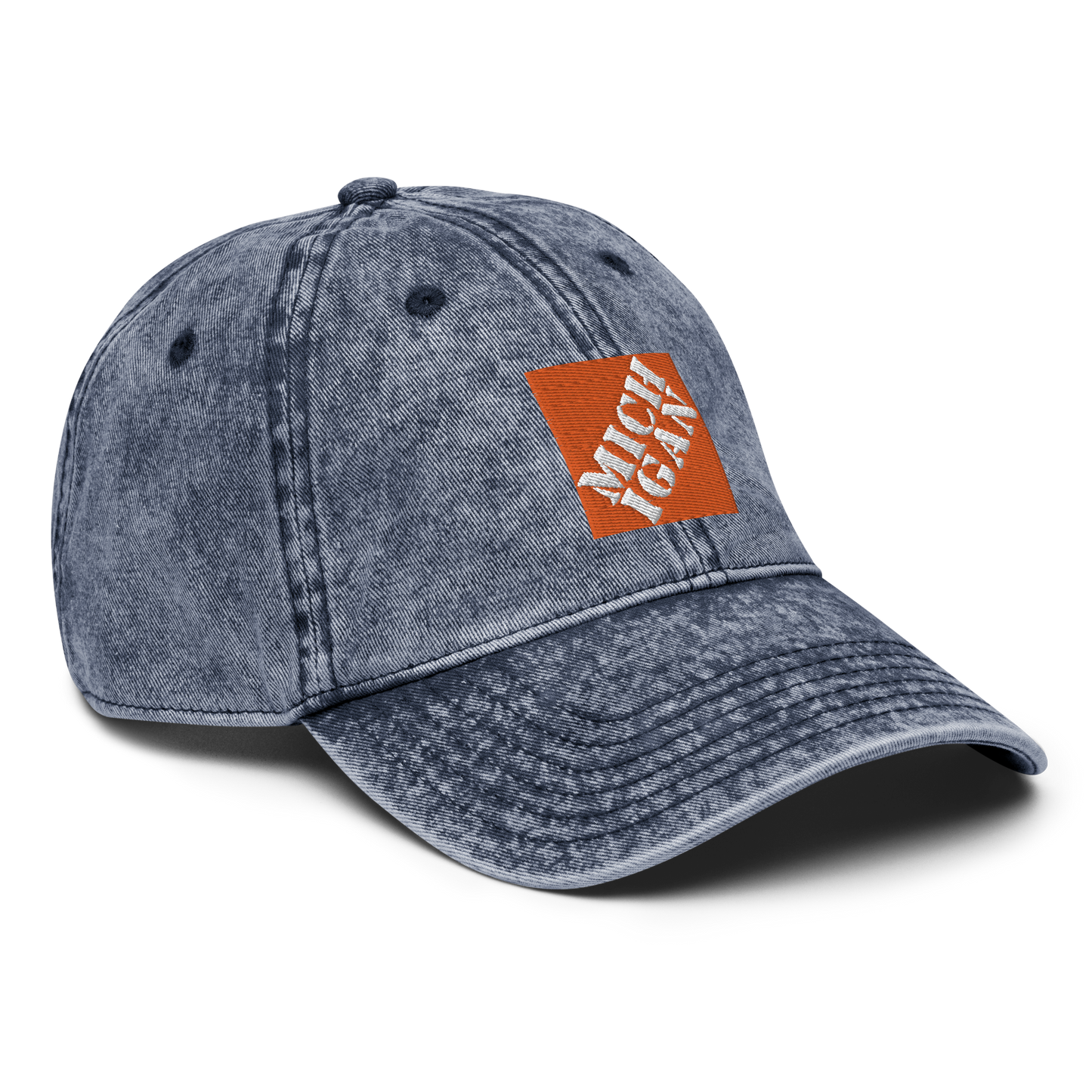 'Michigan' Vintage Baseball Cap (Construction Retail Parody)