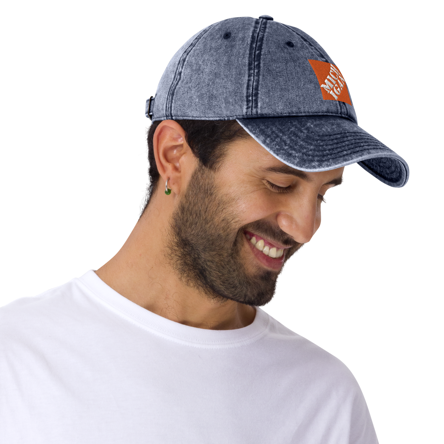 'Michigan' Vintage Baseball Cap (Construction Retail Parody)