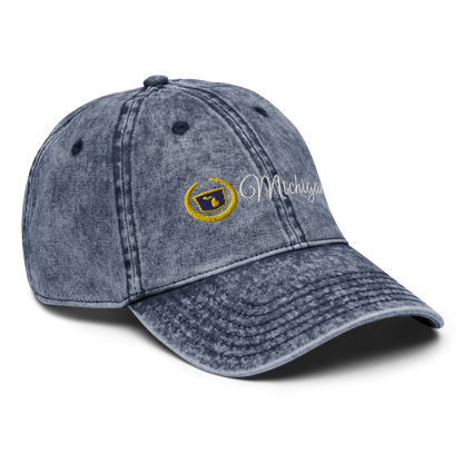 'Michigan' Vintage Baseball Cap (Luxury Vehicle Parody)