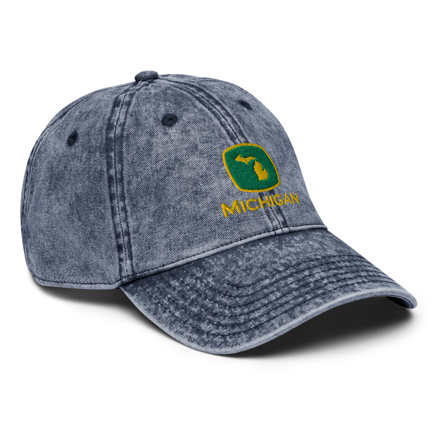 'Michigan' Vintage Baseball Cap (Tractor Parody)