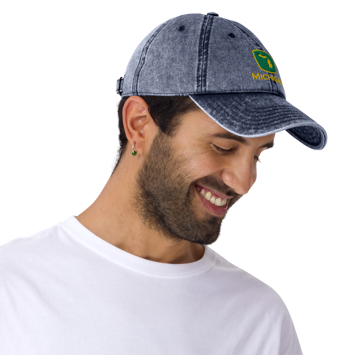 'Michigan' Vintage Baseball Cap (Tractor Parody)