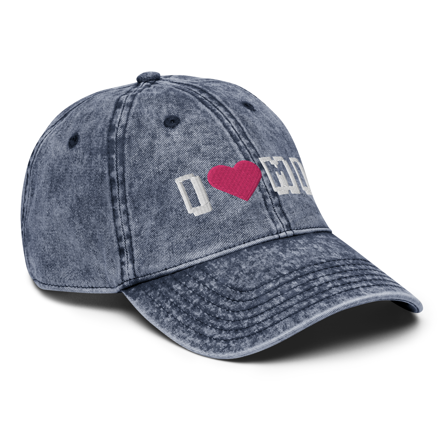 Michigan 'I ❤️ MI' Vintage Baseball Cap (Arcade Font)