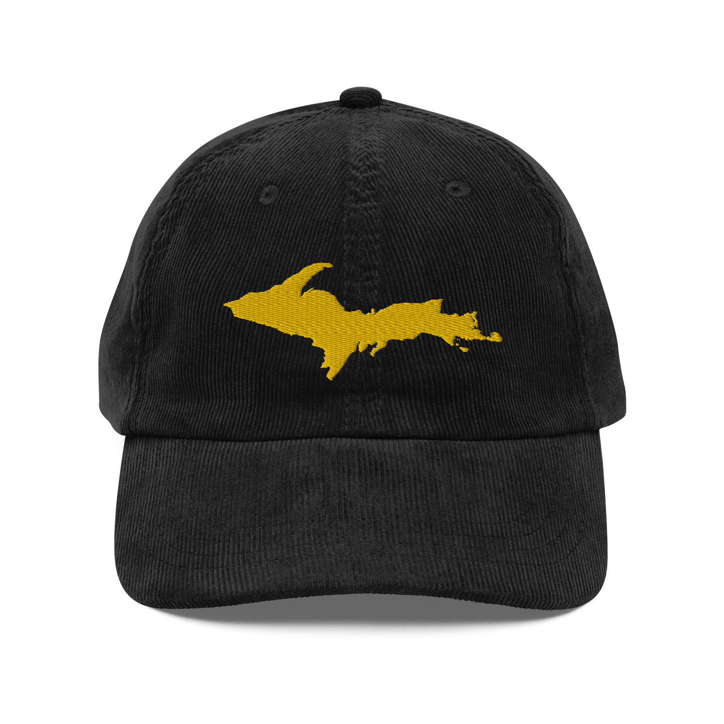 Michigan Upper Peninsula Corduroy Cap (w/ Gold UP Outline)