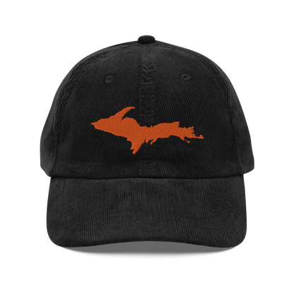 Michigan Upper Peninsula Corduroy Cap (w/ Orange UP Outline)