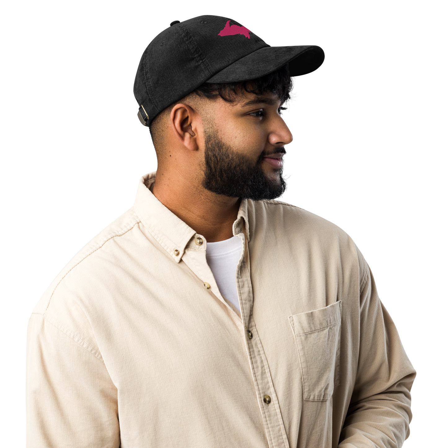 Michigan Upper Peninsula Corduroy Cap (w/ Pink UP Outline)