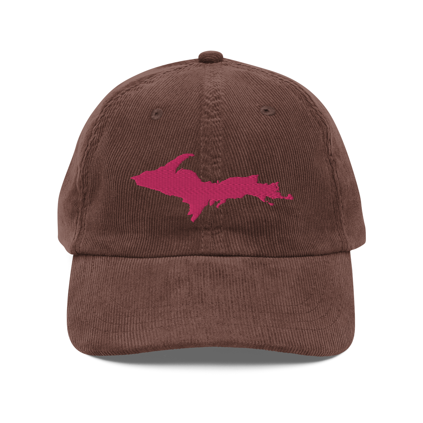 Michigan Upper Peninsula Corduroy Cap (w/ Pink UP Outline)