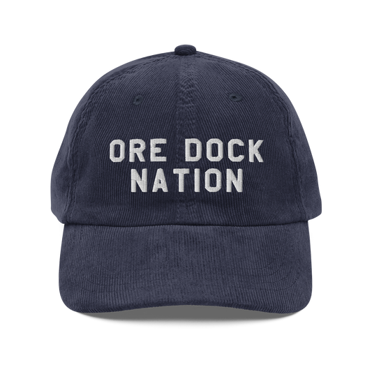 Marquette 'Ore Dock Nation' Vintage Corduroy Cap