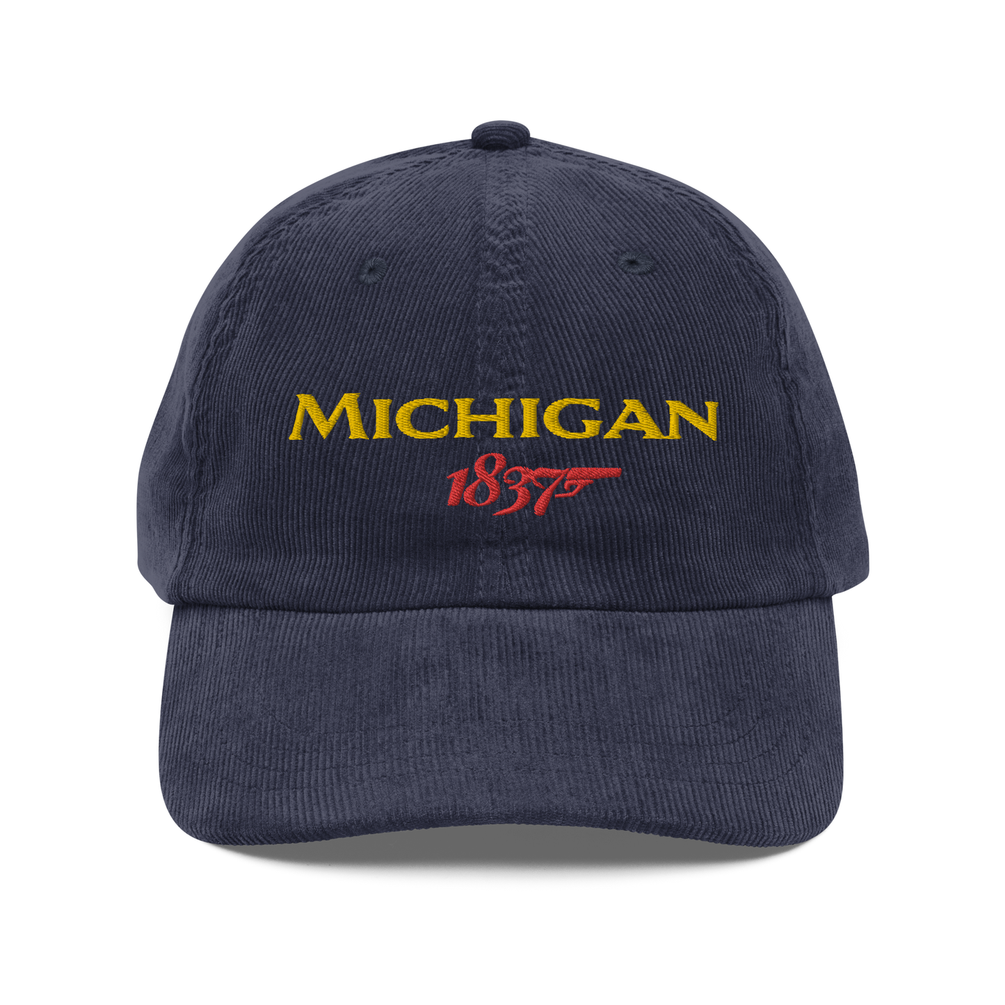 'Michigan 1837' Vintage Corduroy Cap (British Spy Parody)