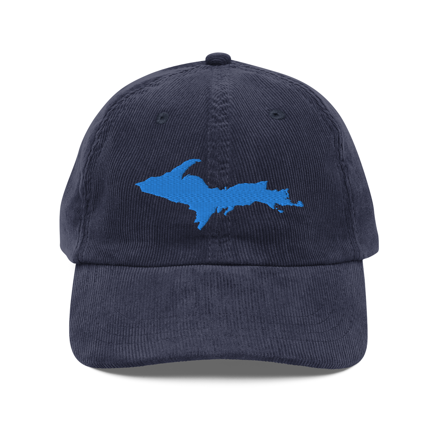 Michigan Upper Peninsula Corduroy Cap (w/ Azure UP Outline)