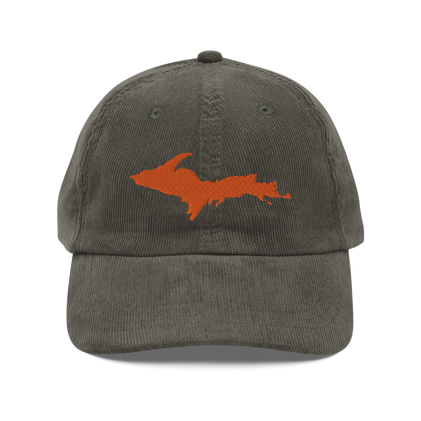 Michigan Upper Peninsula Corduroy Cap (w/ Orange UP Outline)