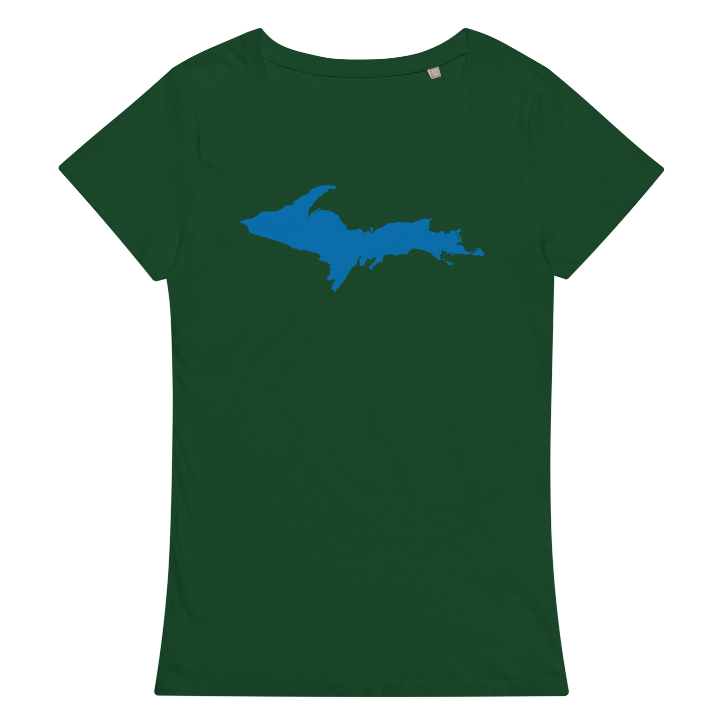 Michigan Upper Peninsula T-Shirt (w/ Azure UP Outline | Women's Organic