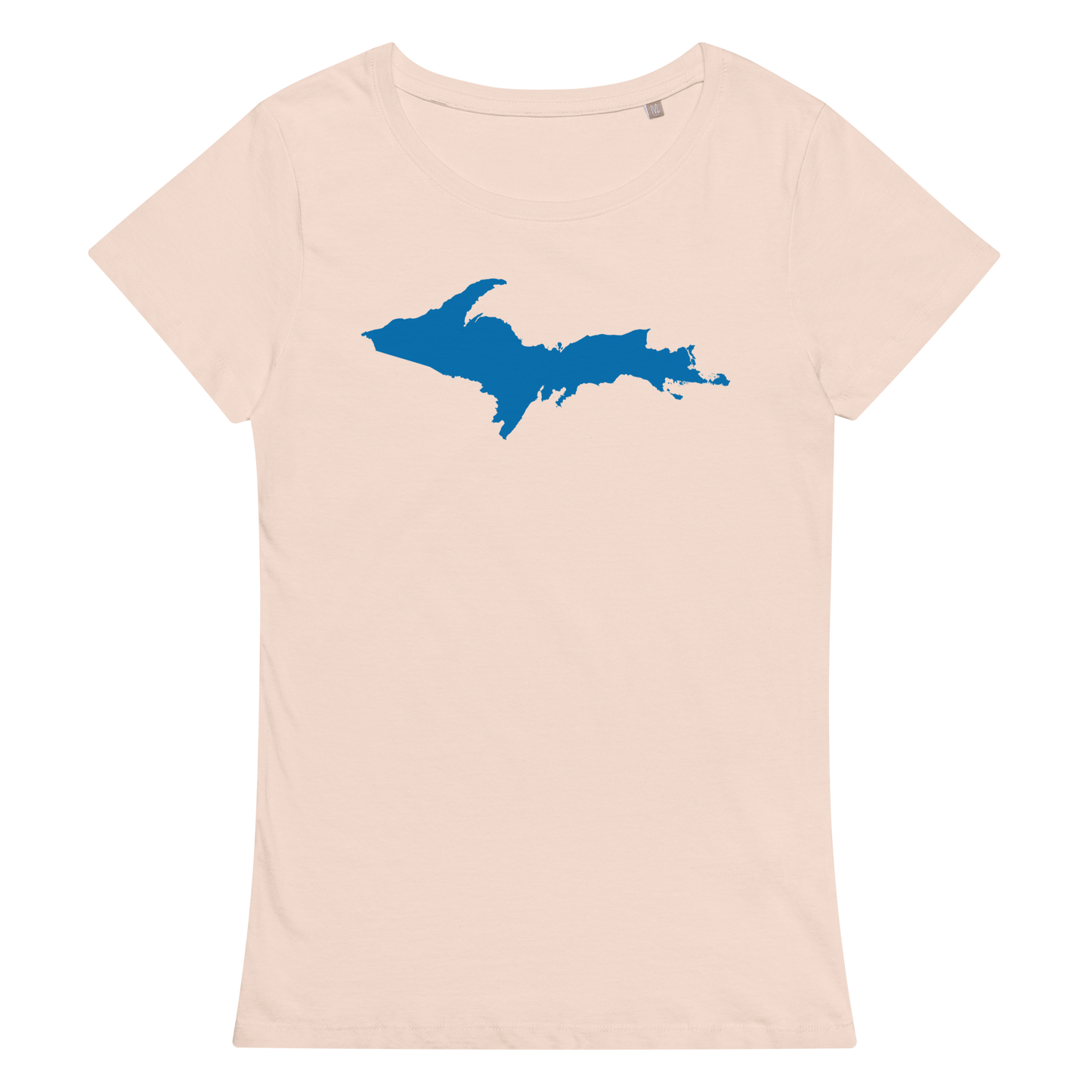 Michigan Upper Peninsula T-Shirt (w/ Azure UP Outline | Women's Organic