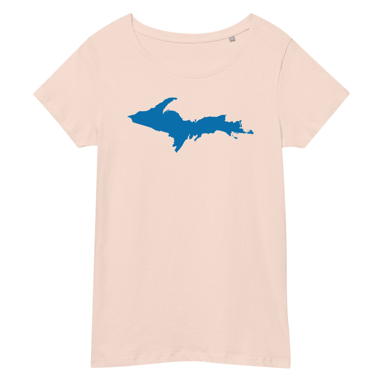 Michigan Upper Peninsula T-Shirt (w/ Azure UP Outline | Women's Organic