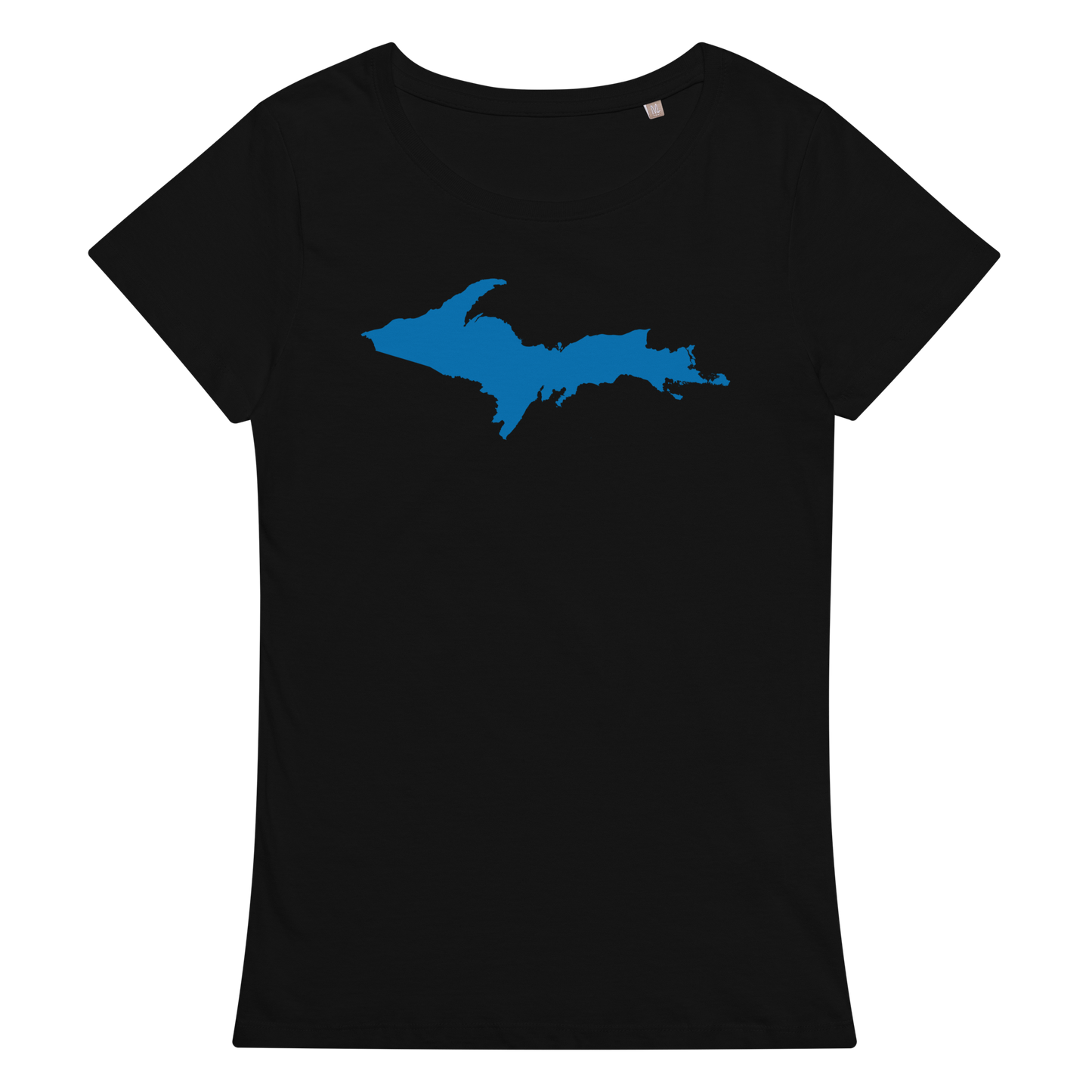 Michigan Upper Peninsula T-Shirt (w/ Azure UP Outline | Women's Organic