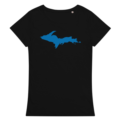 Michigan Upper Peninsula T-Shirt (w/ Azure UP Outline | Women's Organic