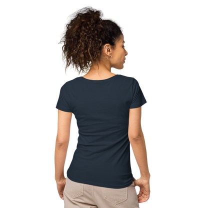 Michigan Upper Peninsula T-Shirt (w/ Azure UP Outline | Women's Organic