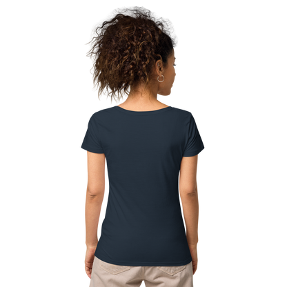 Michigan Upper Peninsula T-Shirt (w/ Azure UP Outline | Women's Organic