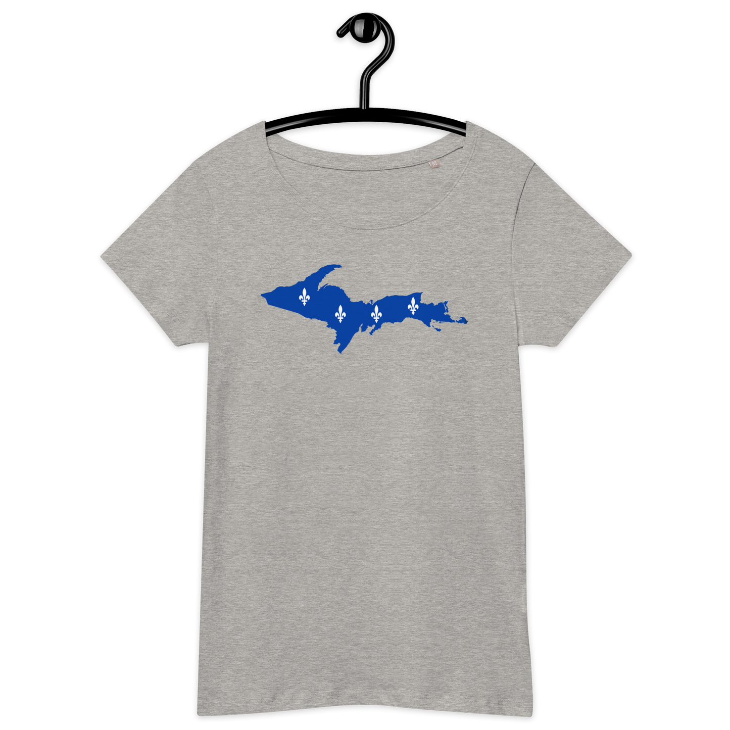 Michigan Upper Peninsula T-Shirt (w/ UP Quebec Flag Outline) | Women's Organic