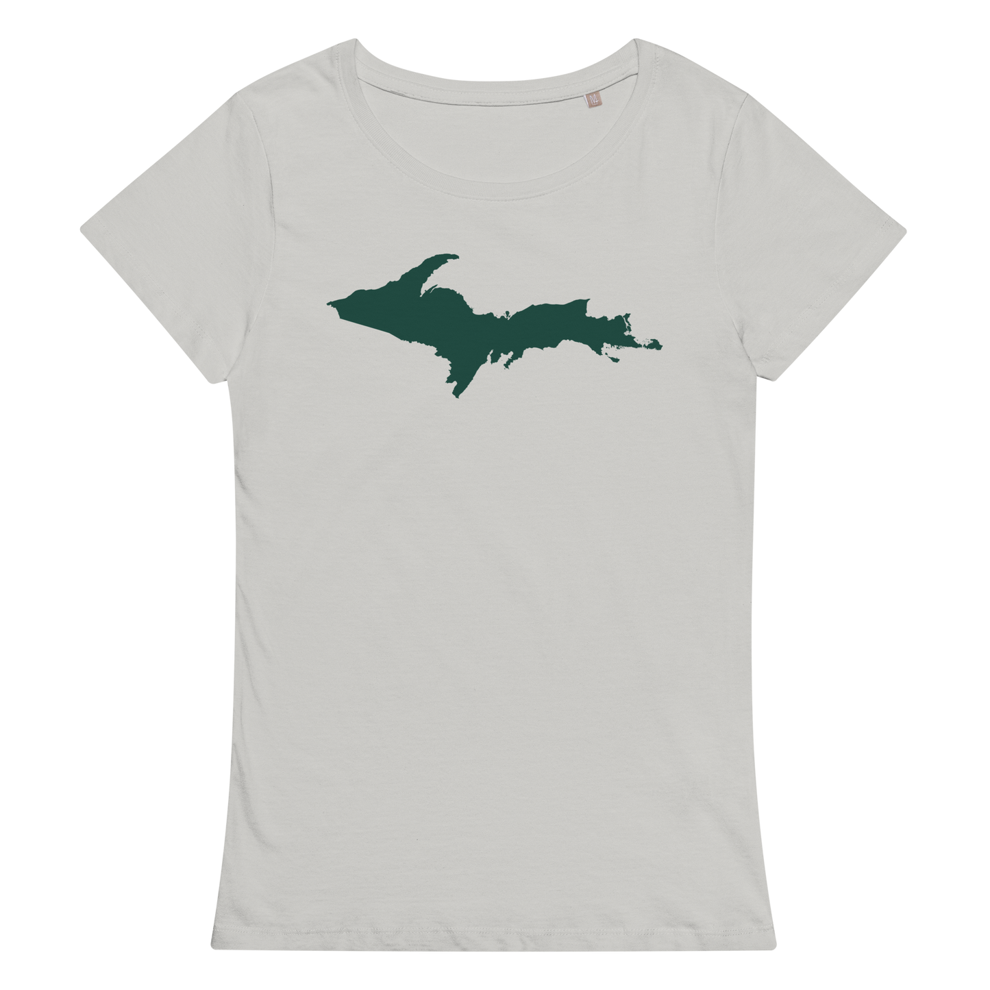 Michigan Upper Peninsula T-Shirt (w/ Green UP Outline) | Women's Organic