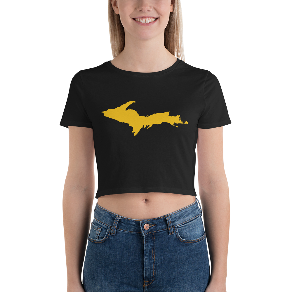 Michigan Upper Peninsula Crop Top (w/ Gold UP Outline)