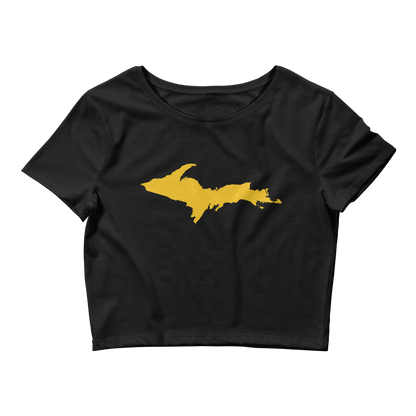 Michigan Upper Peninsula Crop Top (w/ Gold UP Outline)