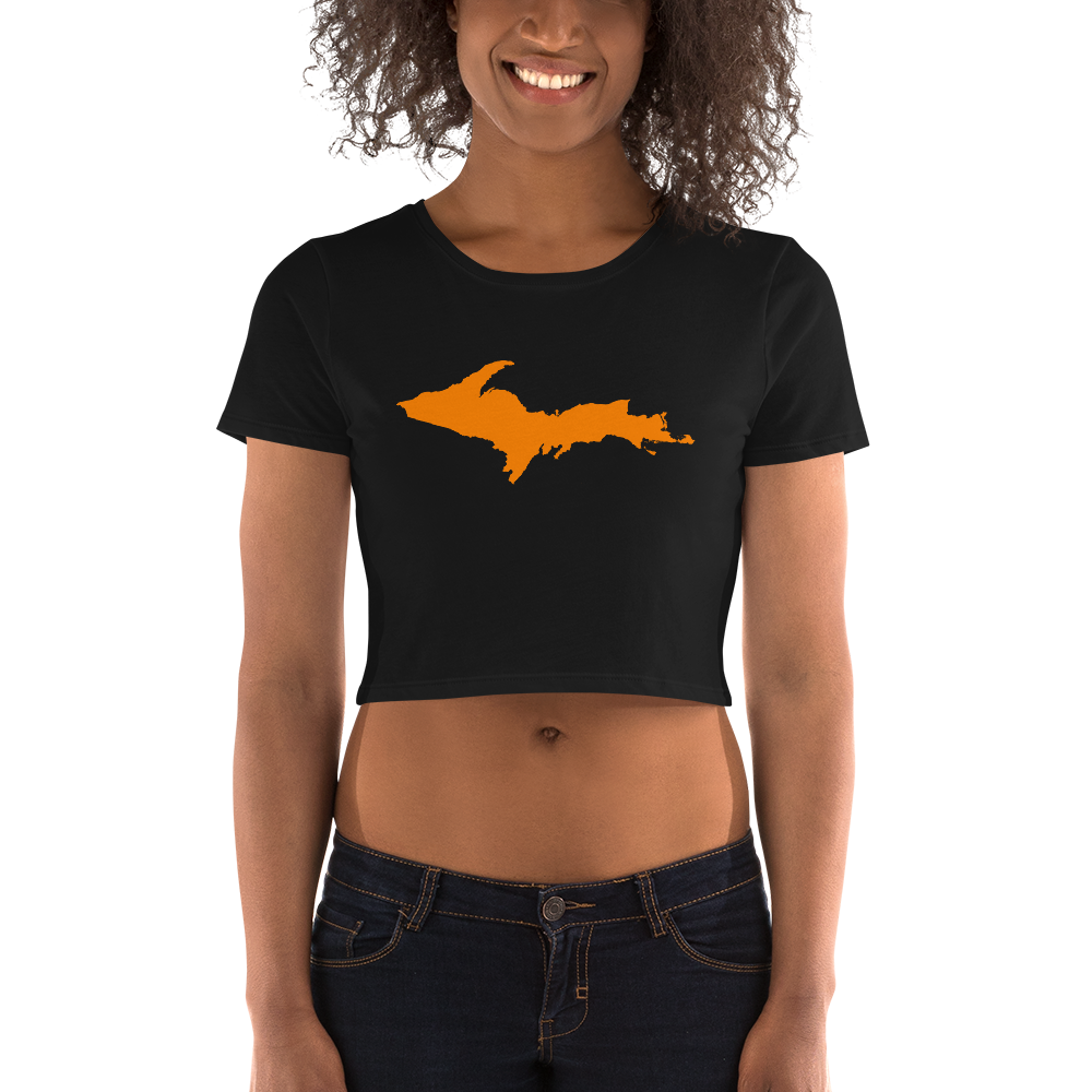 Michigan Upper Peninsula Crop Top (w/ Orange UP Outline)