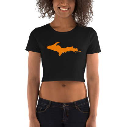 Michigan Upper Peninsula Crop Top (w/ Orange UP Outline)