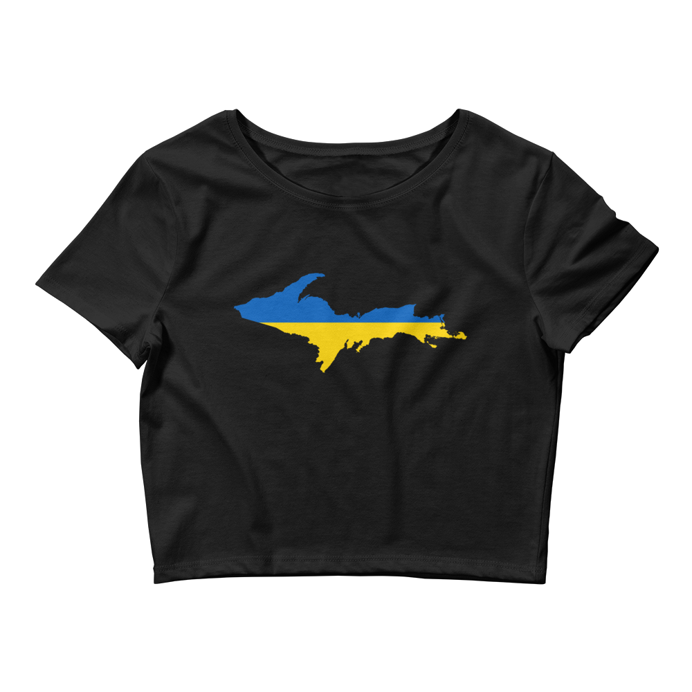 Michigan Upper Peninsula Crop Top (w/ UP Ukraine Flag Outline)