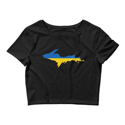 Michigan Upper Peninsula Crop Top (w/ UP Ukraine Flag Outline)