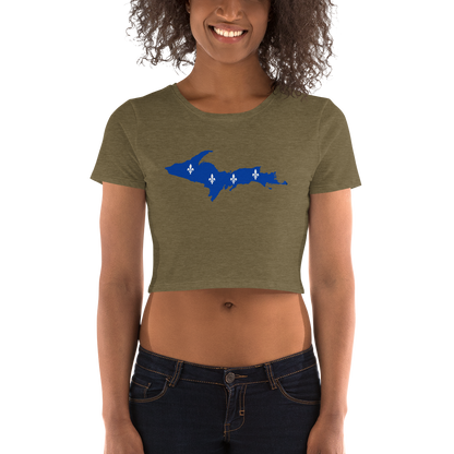 Michigan Upper Peninsula Crop Top (w/ UP Quebec Flag Outline)