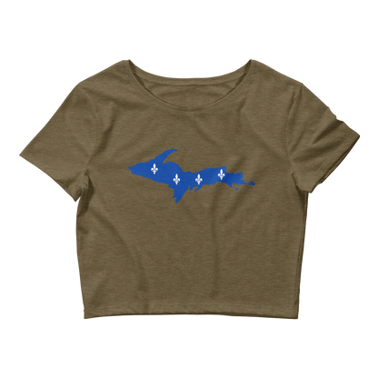 Michigan Upper Peninsula Crop Top (w/ UP Quebec Flag Outline)