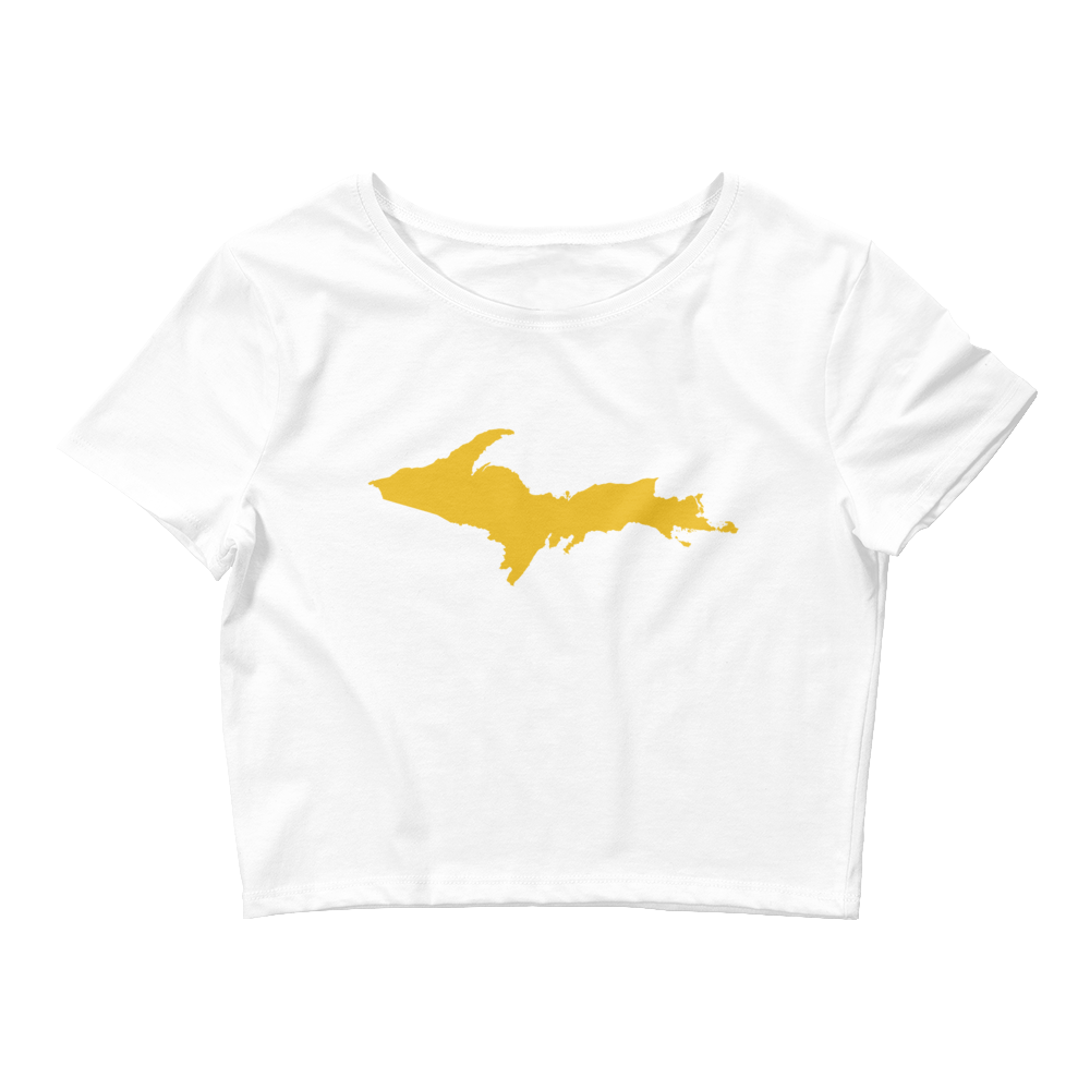 Michigan Upper Peninsula Crop Top (w/ Gold UP Outline)