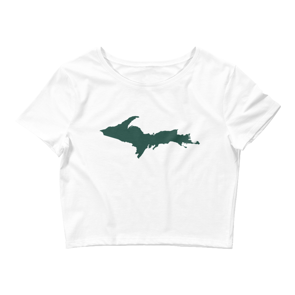 Michigan Upper Peninsula Crop Top (w/ Green UP Outline)