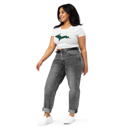 Michigan Upper Peninsula Crop Top (w/ Green UP Outline)