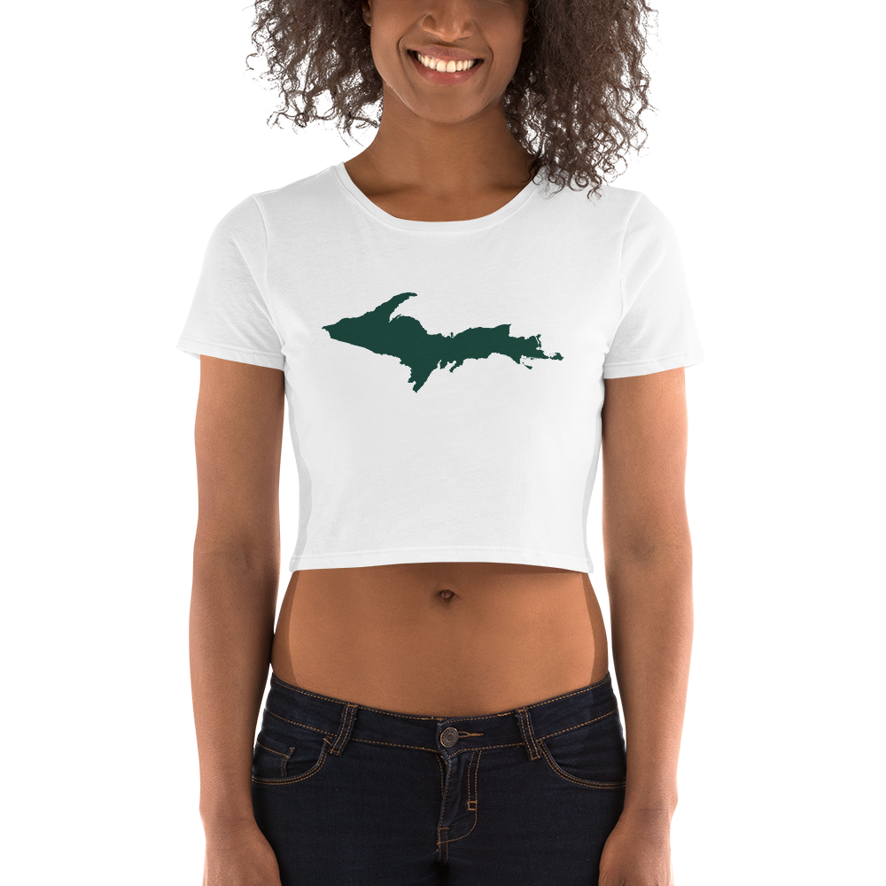 Michigan Upper Peninsula Crop Top (w/ Green UP Outline)