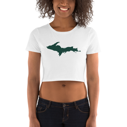 Michigan Upper Peninsula Crop Top (w/ Green UP Outline)