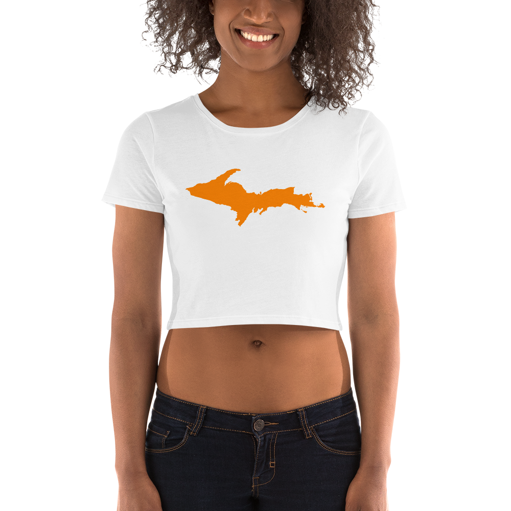 Michigan Upper Peninsula Crop Top (w/ Orange UP Outline)