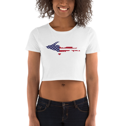 Michigan Upper Peninsula Crop Top (w/ UP USA Flag Outline)