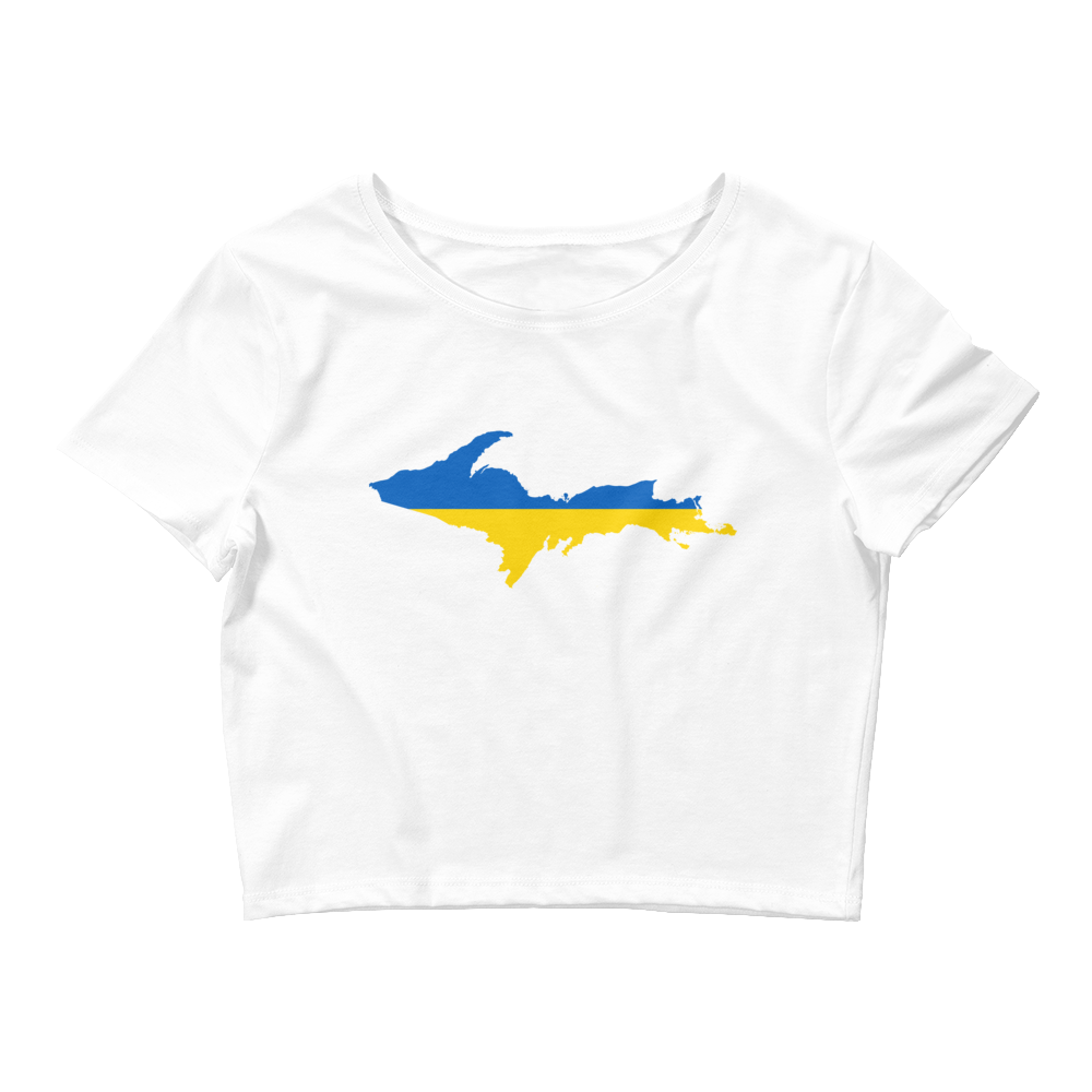 Michigan Upper Peninsula Crop Top (w/ UP Ukraine Flag Outline)