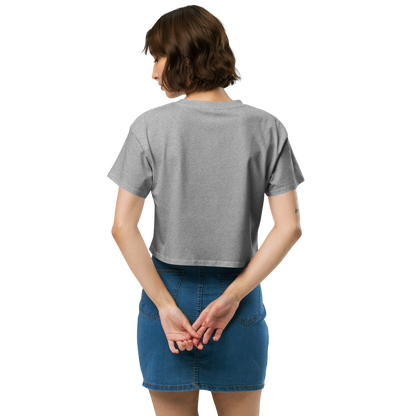 Michigan Upper Peninsula Relaxed Crop Top (w/ UP Finland Flag Outline)