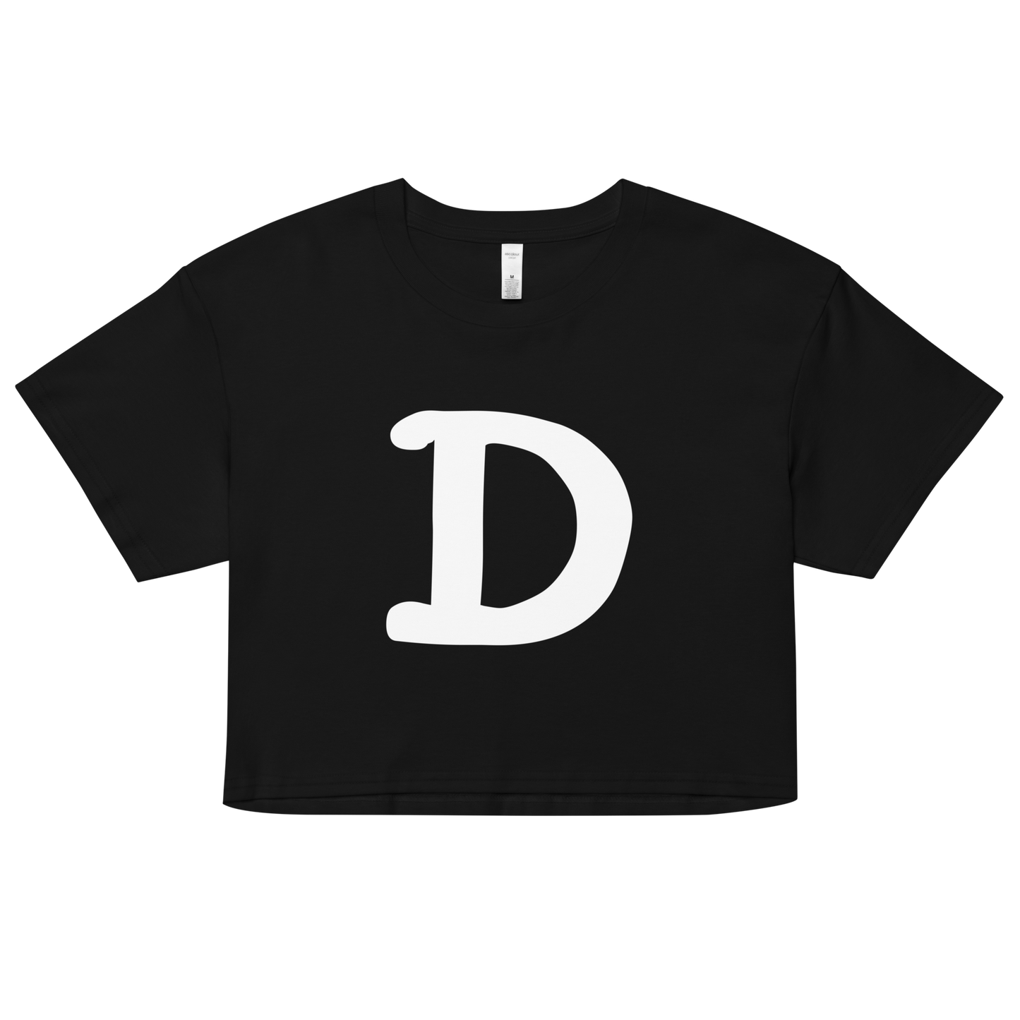 Detroit 'Old French D' Relaxed Crop Top