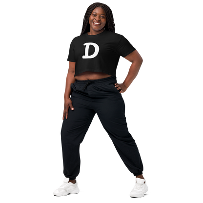 Detroit 'Old French D' Relaxed Crop Top