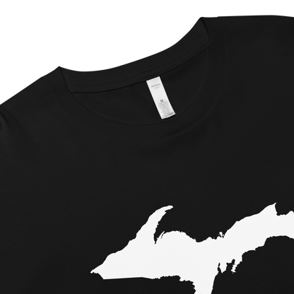 Michigan Upper Peninsula Relaxed Crop Top (w/ UP Outline)