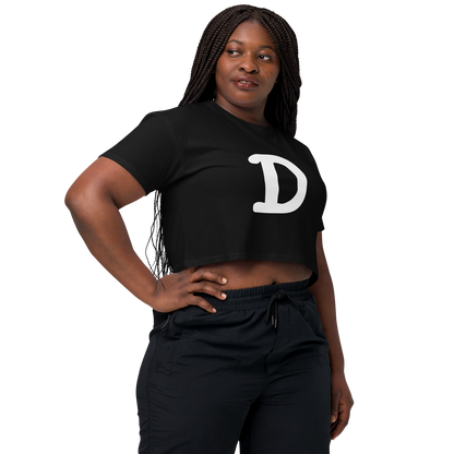 Detroit 'Old French D' Relaxed Crop Top