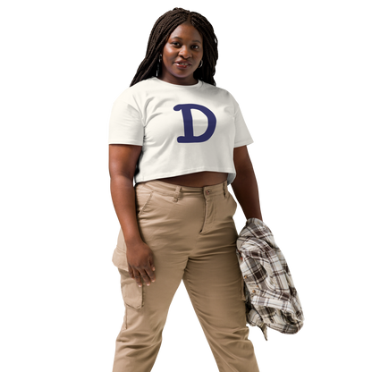 Detroit 'Old French D' Relaxed Crop Top