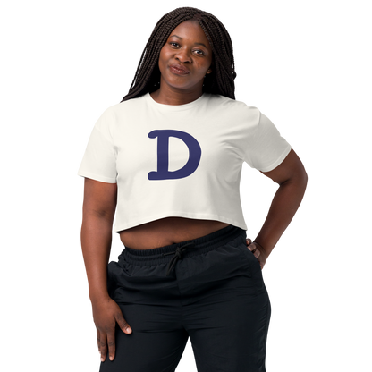 Detroit 'Old French D' Relaxed Crop Top