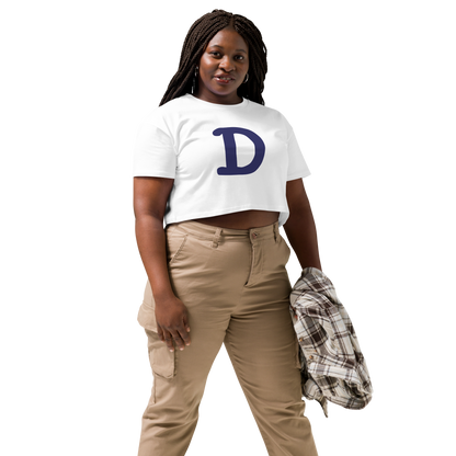 Detroit 'Old French D' Relaxed Crop Top