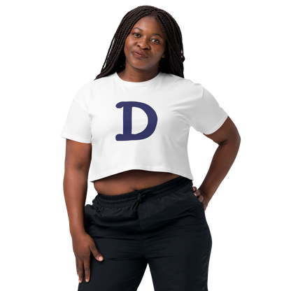 Detroit 'Old French D' Relaxed Crop Top