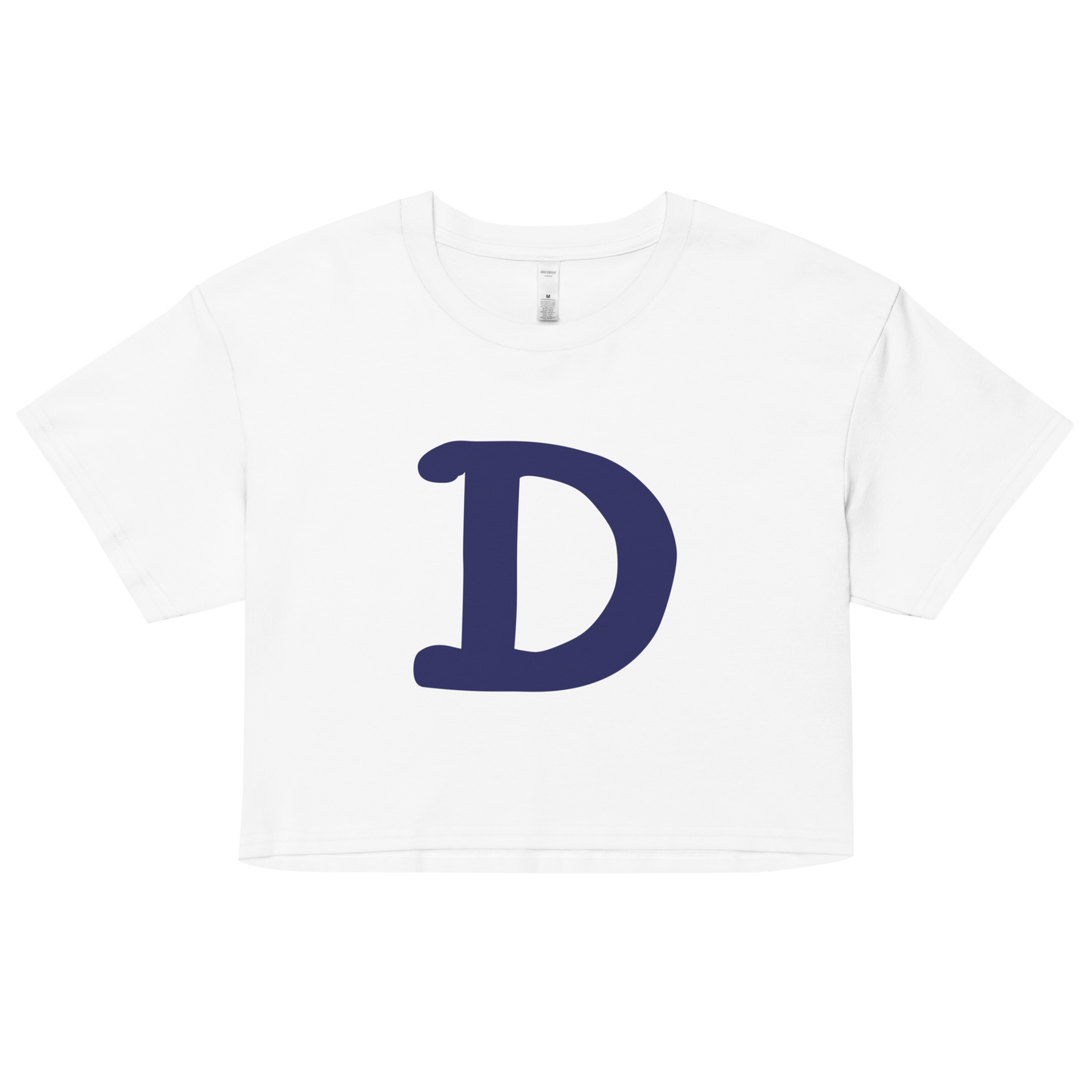 Detroit 'Old French D' Relaxed Crop Top